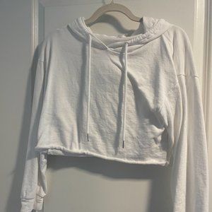 White Cropped Sweatshirt-bundle 4 items for $30 (anything $25 & under) exp 6/30